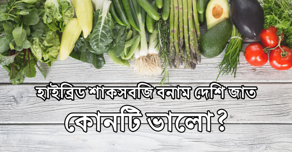 হাইব্রিড শাকসবজি বনাম দেশি জাত: কোনটি ভালো?