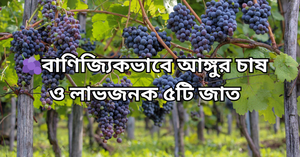 🍇বাণিজ্যিকভাবে আঙ্গুর চাষ ও লাভজনক ৫টি জাত